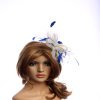 ivory royal blue small hackle bunty 1