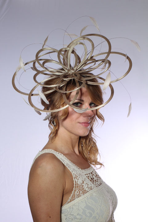 Nude taupe satin lilly pad large amy 6