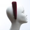 Burgundy Wine Padded Velvet Headband Wedding Fascinator hat