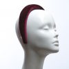 Burgundy Wine Padded Velvet Headband Wedding Fascinator hat