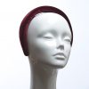 Burgundy Wine Padded Velvet Headband Wedding Fascinator hat