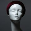 Burgundy Wine Padded Velvet Headband Wedding Fascinator hat