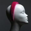 Hot Pink Padded Velvet Headband Wedding Fascinator hat