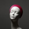 Hot Pink Padded Velvet Headband Wedding Fascinator hat