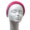 Hot Pink Padded Velvet Headband Wedding Fascinator hat