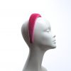 Hot Pink Padded Velvet Headband Wedding Fascinator hat