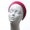 Hot Pink Padded Velvet Headband Wedding Fascinator hat