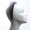 Pewter Grey Velvet Headband Wedding Fascinator hat