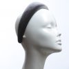 Pewter Grey Velvet Headband Wedding Fascinator hat