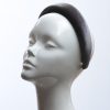 Pewter Grey Velvet Headband Wedding Fascinator hat