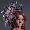 Black,Pewter and Silver Grey, Baby Pink Fascinator Hat Headband handmade and available in over 30 colours