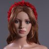 Red organza flower headband suitable for a ladies day at the races, bridal or a wedding