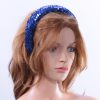 Royal Blue Sequin Padded headband Headpiece Fascinator Hat suitable for a wedding, party, or a ladies day at the races