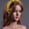 Yellow organza flower headband suitable for a ladies day at the races, bridal or a wedding