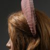 Dusky Pink Blush Halo Crown Headband with crin Fascinator Hat