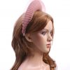 Dusky Pink Blush Halo Crown Headband with crin Fascinator Hat