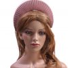 Dusky Pink Blush Halo Crown Headband with crin Fascinator Hat