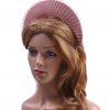 Dusky Pink Blush Halo Crown Headband with crin Fascinator Hat