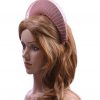 Dusky Pink Blush Halo Crown Headband with crin Fascinator Hat