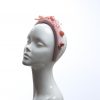 Dusky Pink Velvet Padded beaded Fascinator Hat Headband handmade