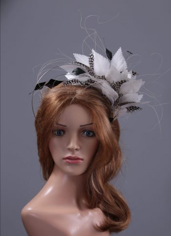 ivory and black mount on a halo crown