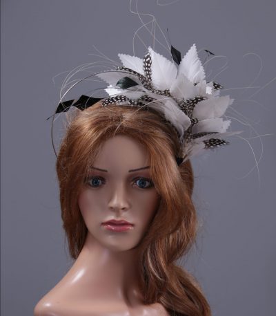 ivory and black mount on a halo crown