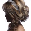 Silver rhinestone diamante fascinator headband