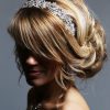 Silver rhinestone diamante fascinator headband