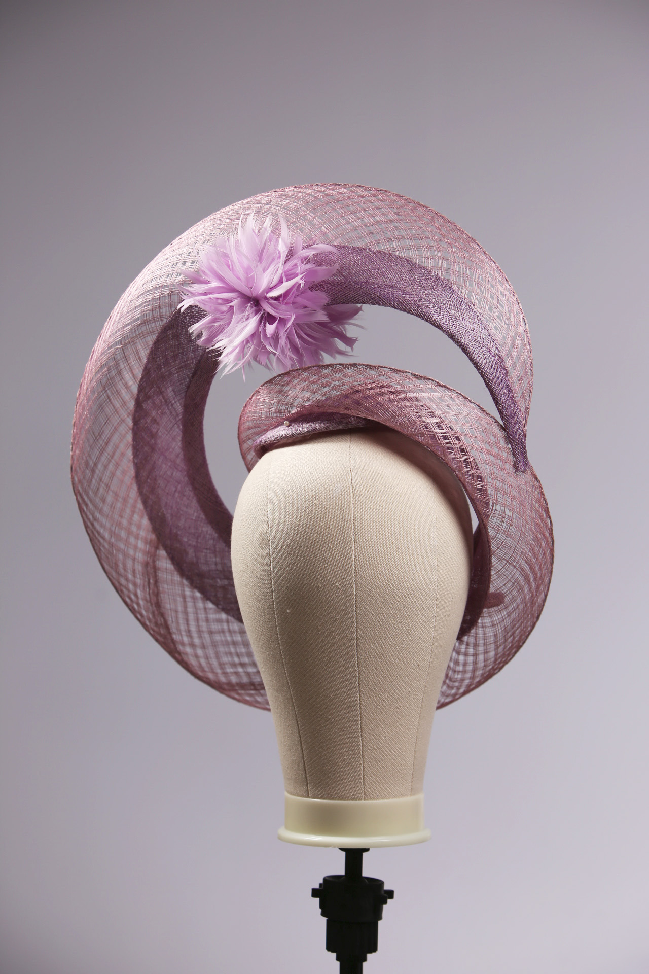 lilac loop windowpane hat 2 lilac loop windowpane fascinator hatinator hat