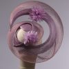 lilac loop windowpane fascinator hatinator hat