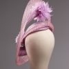 lilac loop windowpane fascinator hatinator hat