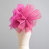 hot pink flower crin pillbox fascinator hat